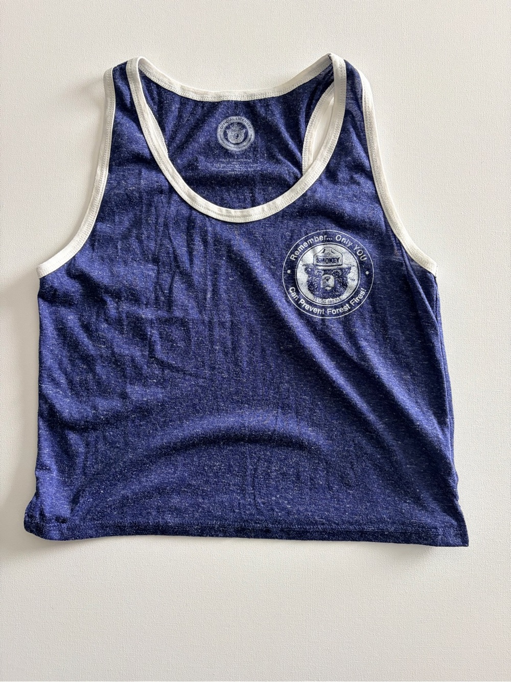 Smokey the Bear Women’s Vintage Style Graphic Tank Top Small